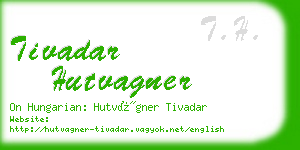 tivadar hutvagner business card